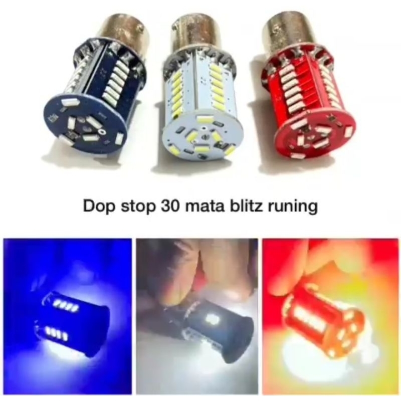 Lampu Dop Stop 30 Mata Blitz Running Universal Kualitas Terbaik