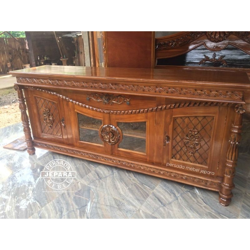 Bufet tambang / Bufet jati / Bufet jati tambang / Bufet ukir / Bufet ukir jati jepara