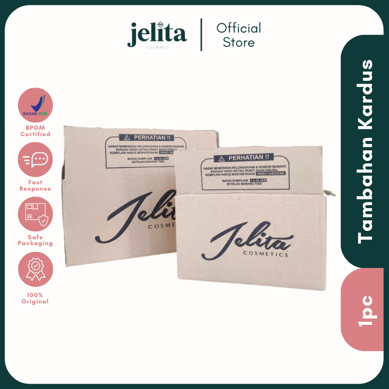 

Jelita Cosmetics - Extra Bubblewrap + Kardus