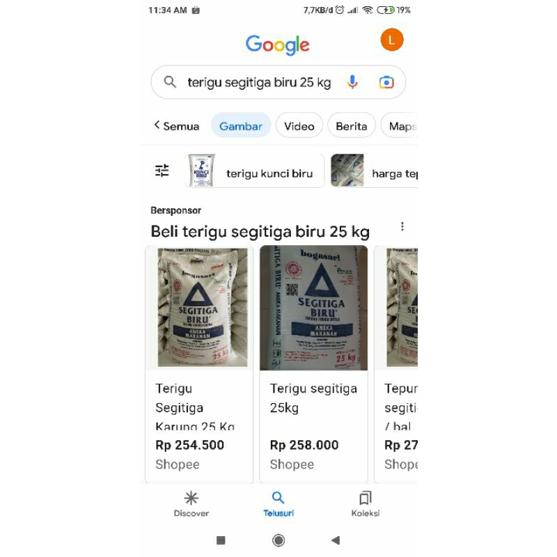 

terigu segitiga 25 kg