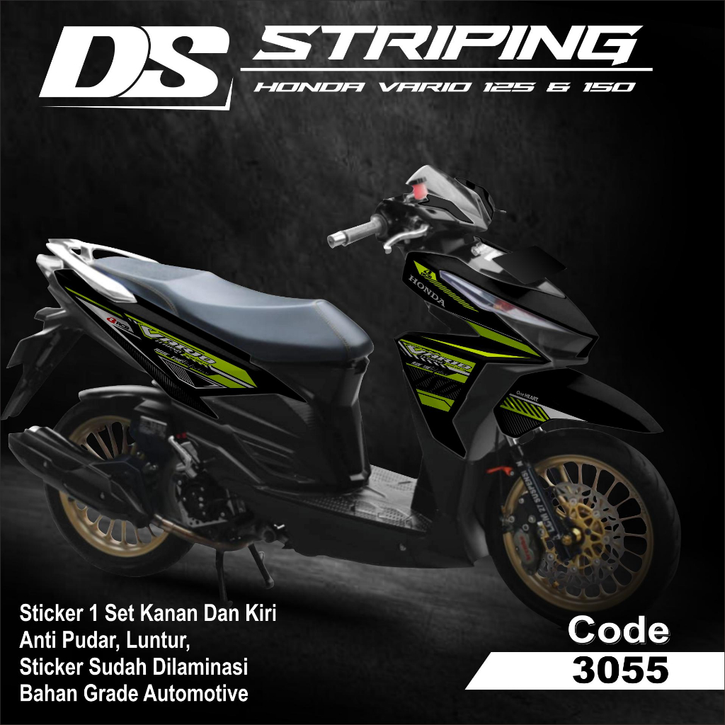 3055 Sticker Striping Motor VARIO 125 & 150 TAHUN 2015-2017 List Variasi Terbaru