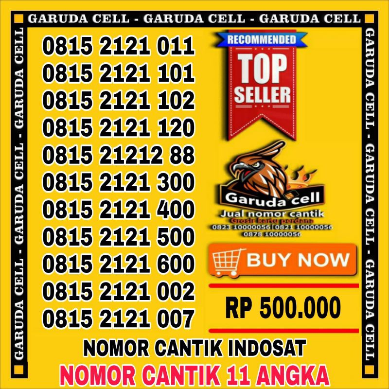 nomor cantik Indosat oredoo 4g im3 11 digit angka