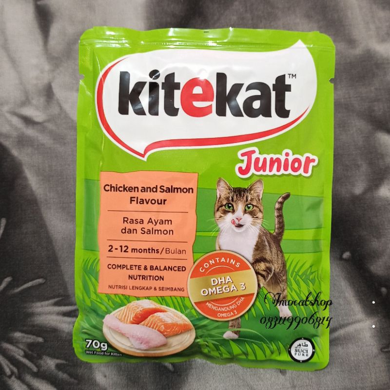 Kitecat pouch makanan kucing murah