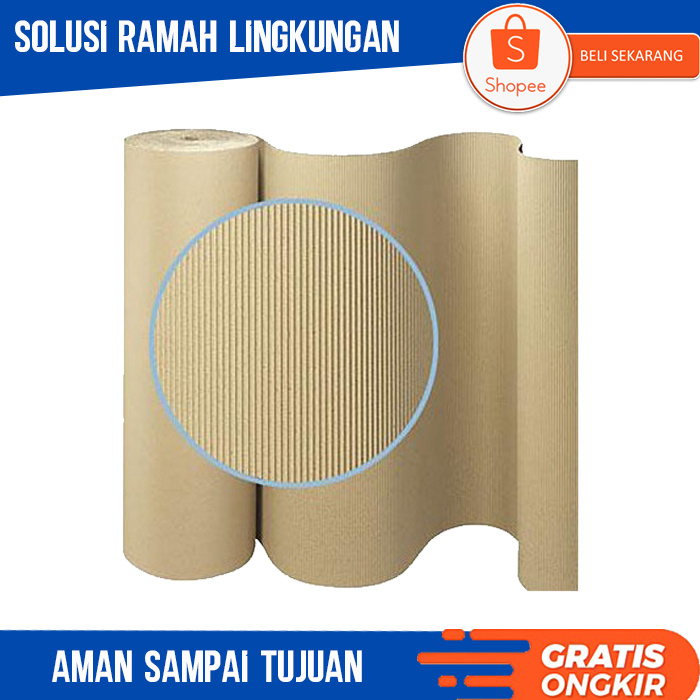 

Kardus Gulungan Single Face 120 Cm Corrugated Gelombang Roll lembaran