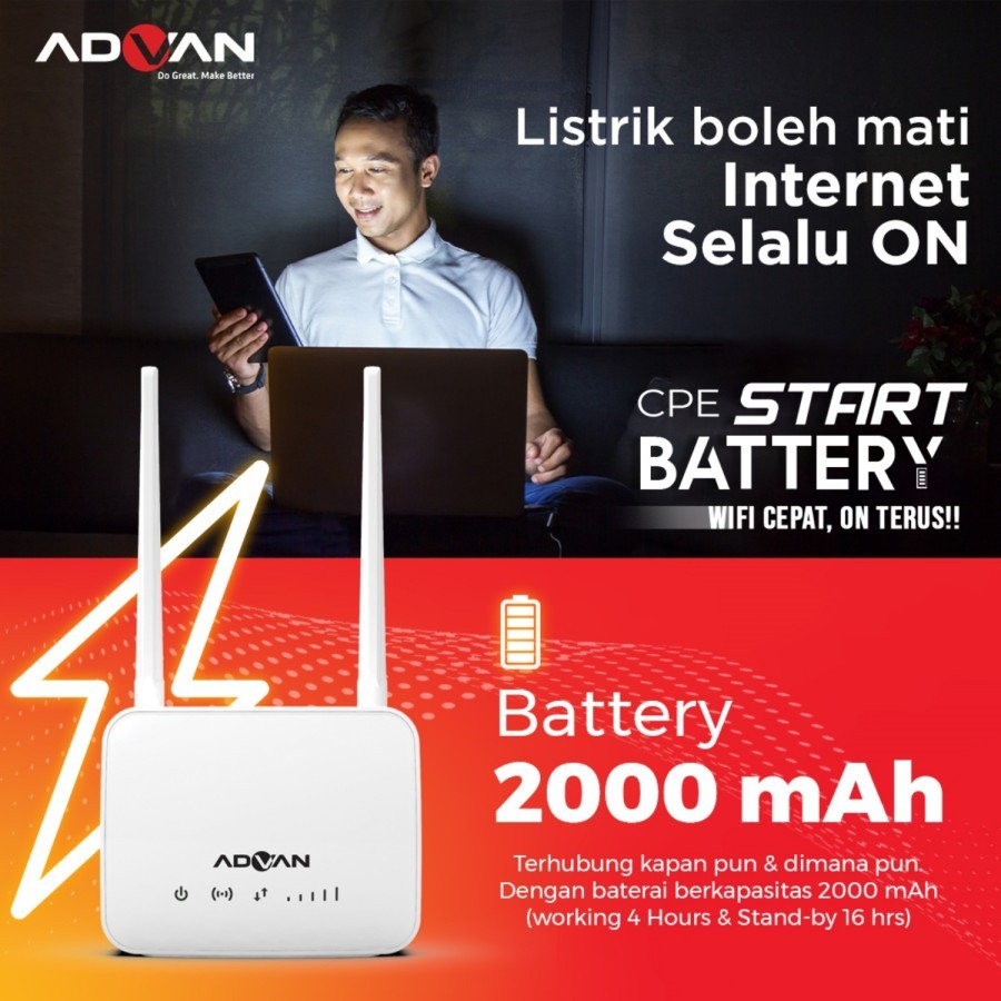 Telkomsel Orbit Modem Advan CPE Start WiFi Hybrid 4G Router Unlock