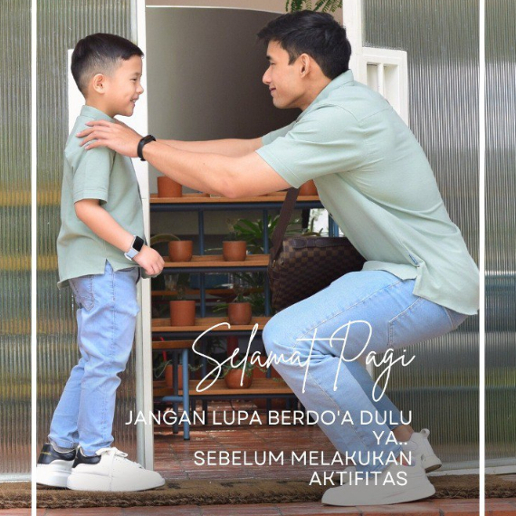 Hanania 114 - Koko Couple Ayah Dan Anak Laki Terbaru Tufy Series Warna Mint