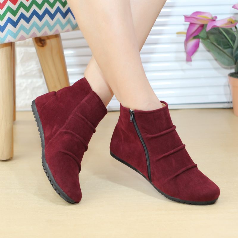 Boots flat wanita Brd 21