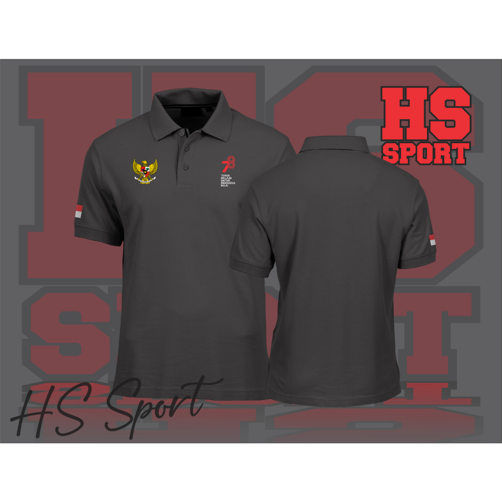 POLO 17 AGUSTUS - BAJU POLO LOGO KECIL 78TH - BAJU POLO TSHIRT 17 AGUSTUS TYPE 7