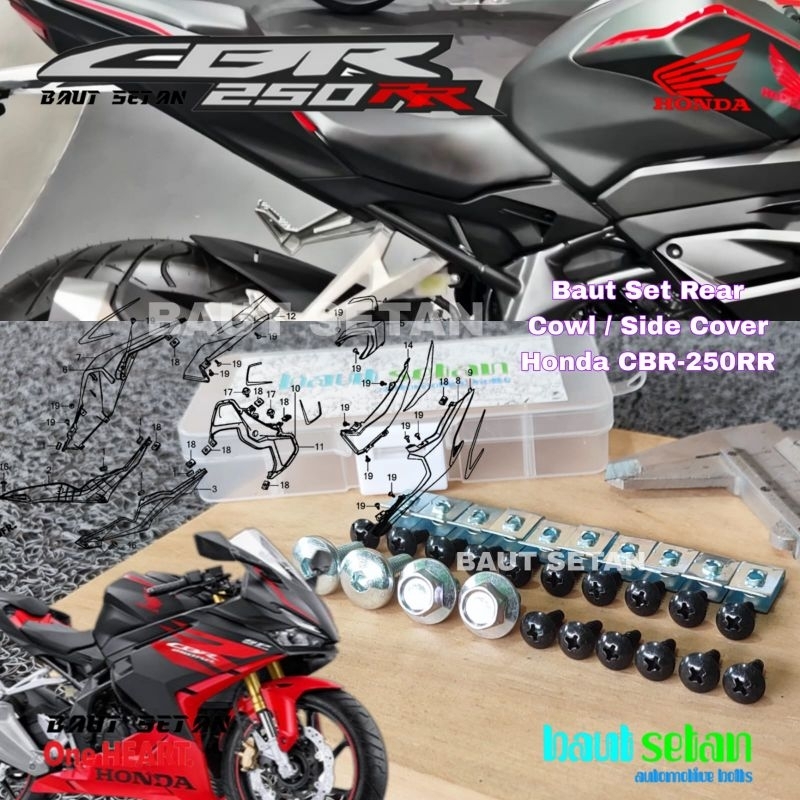 Baut Set Rear Cowl Honda CBR 250RR/Baut Cover Body Belakang Honda CBR250RR