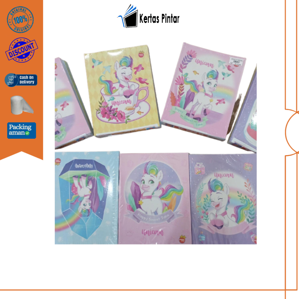 

BUKU TULIS KWARTO UNICORN PAPERSTAR 38 58 PER PACK