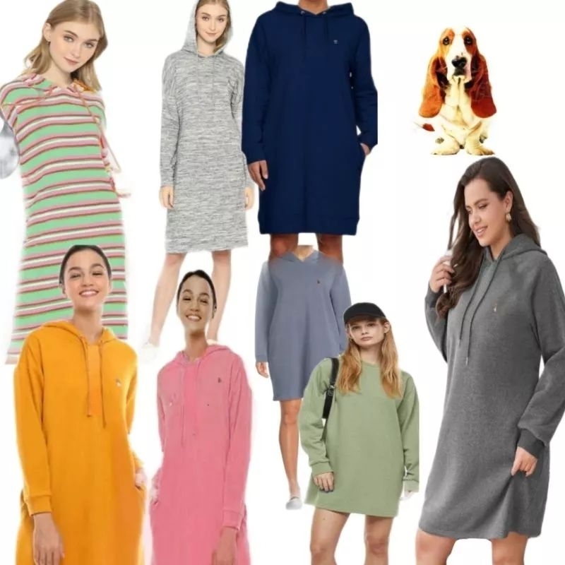 Hp Hoodie Dress Casual Hush Puppies