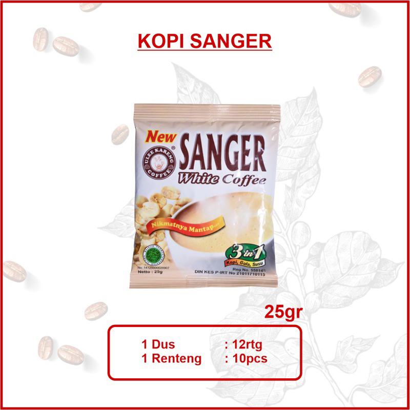 

Kopi Sanger White Coffee Ulee Kareng 1 dus / 12 renteng