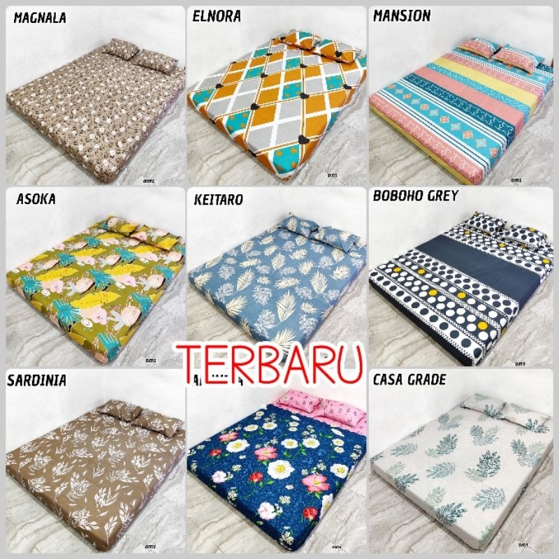 Sprei homemade kotak kotak ready semua ukuran//sprei viral motif kekinian