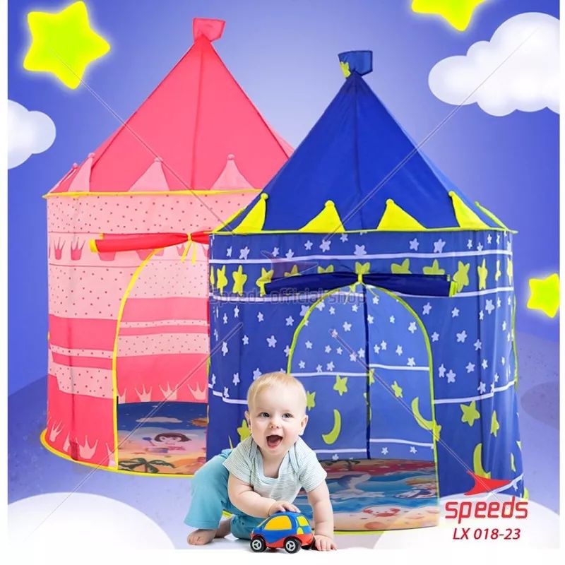 [rumahbayipdg] Tenda anak model castle / tenda bermain camping anak indoor outdoor hight quality