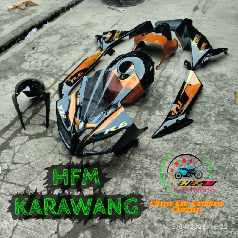 Full set body Yamaha YZf R6 old pnp buat Yamaha YZf R15 v2