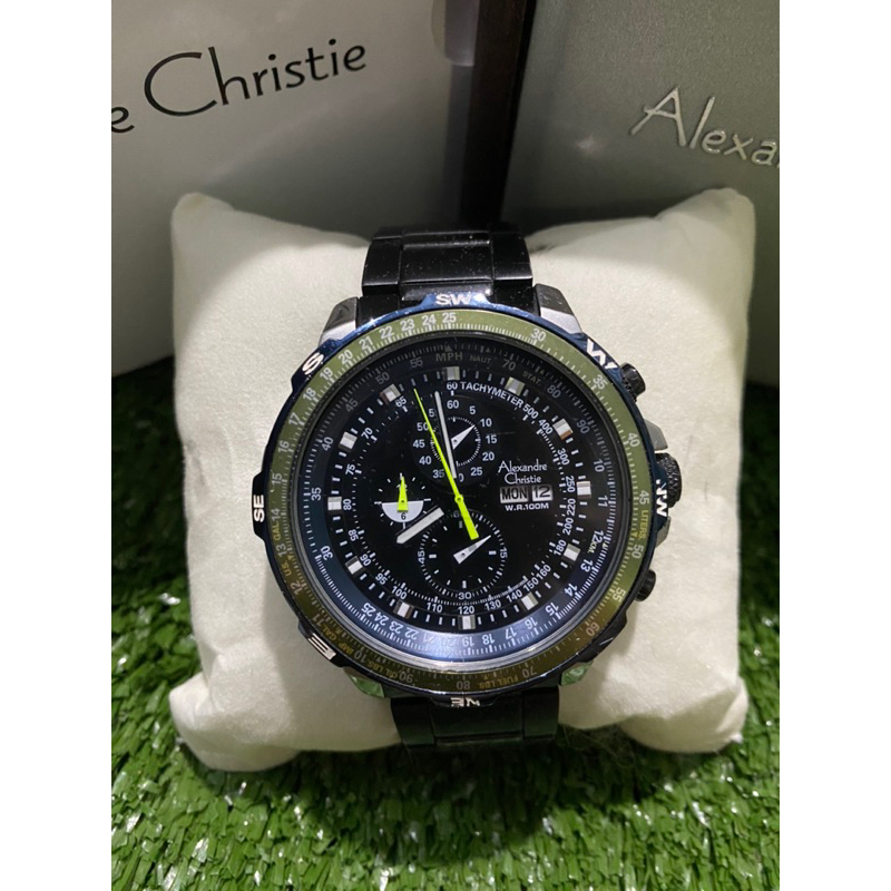 Jam tangan pria Alexandre Christie 6476MC original Second