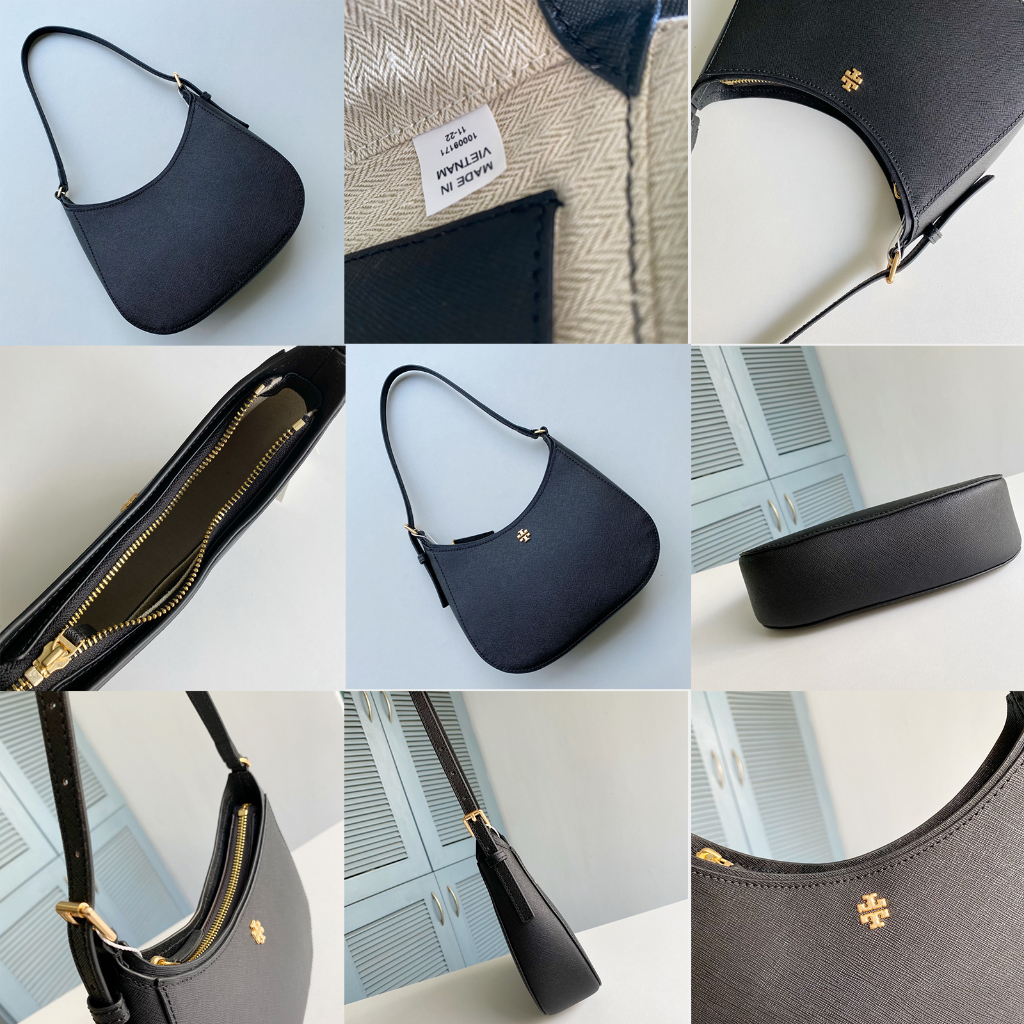 Ori TB 137416 EMERSON HOBO leather material ladies shoulder bag tote crescent bag