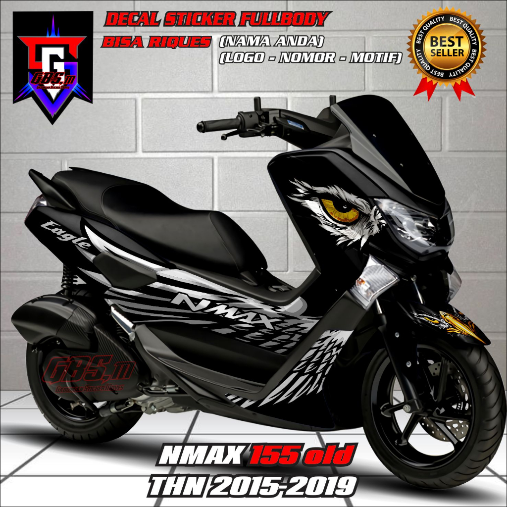 Decal Nmax Fullbody Decal Stiker Yamaha Nmax 155 Old Fullbody Sticker Motor Nmax 2016-2019 Full body