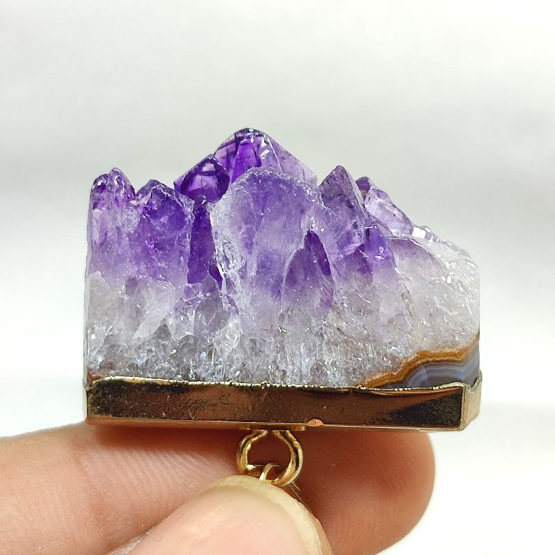 BATU LIONTIN KECUBUNG AMETHYST ASLI NATURAL TOP QUALITY