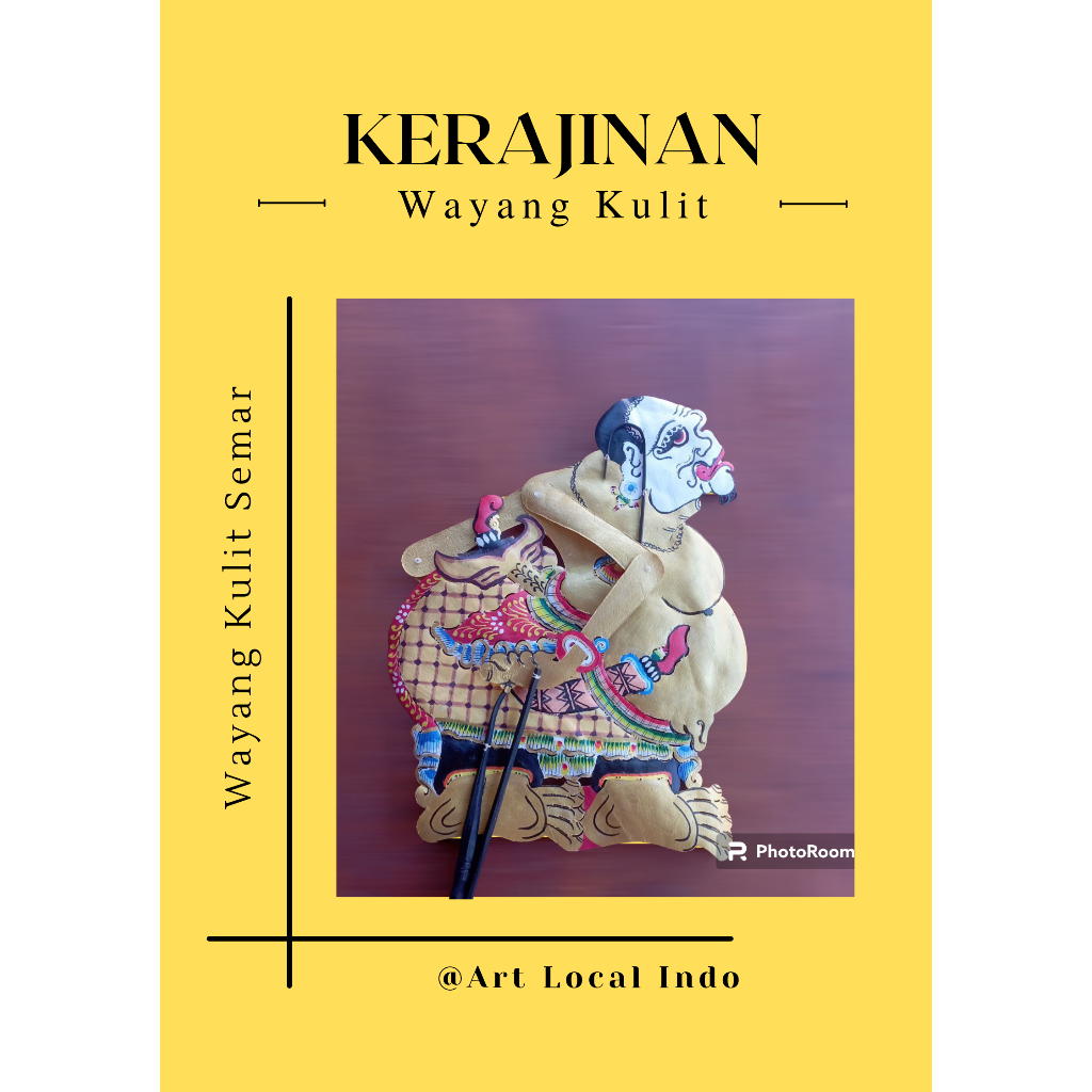 Wayang kulit semar emas standar dalang