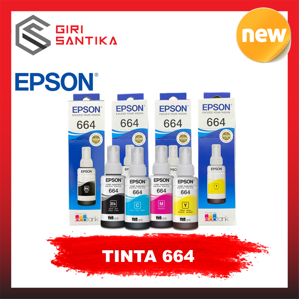 Tinta Epson 664 / T664 Original (L120 L121 L1300)