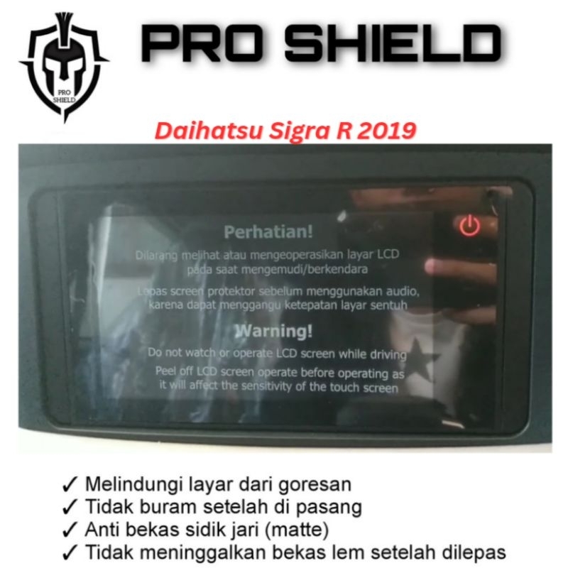 Anti gores head unit daihatsu sigra R 2019 s/d up