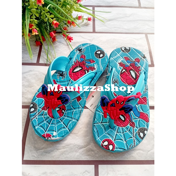 Sandal Japit Anak Laki-laki Spiderman Shevano 1389 Murah