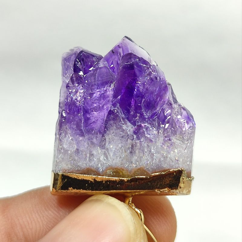 BATU LIONTIN KECUBUNG AMETHYST ASLI NATURAL TOP QUALITY