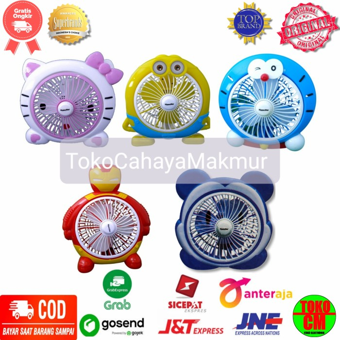 Kipas Angin Karakter 8inch 8inci Kipas Meja/Kamar Tidur/Ruang Tamu SNI