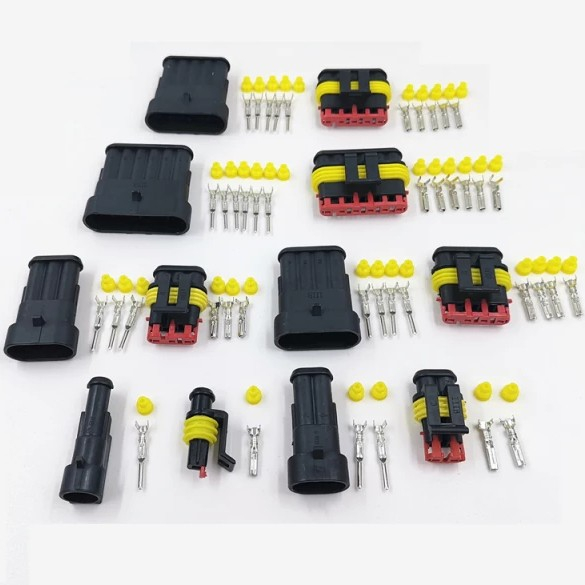 Socket Sambungan Kabel Mobil Motor 1p 2p 3p 4p 5p 6PIN soket pelindung konektor seal Connector
