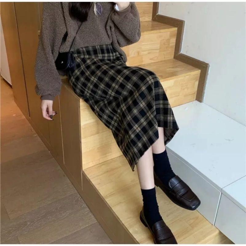 ROK SPAN TANTAN/ROK STYLE KOREAN/ROK KEKINIAN 2023/ROK SPAN WOLL PREMIUM/ROK