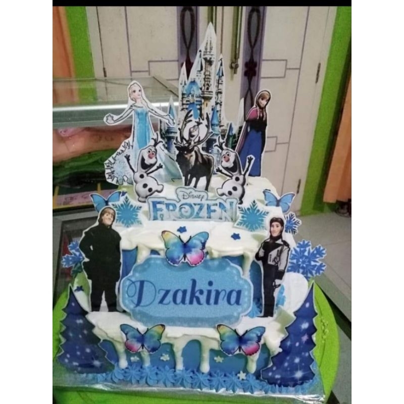 CAKE TOPPER ULTAH FROZEN