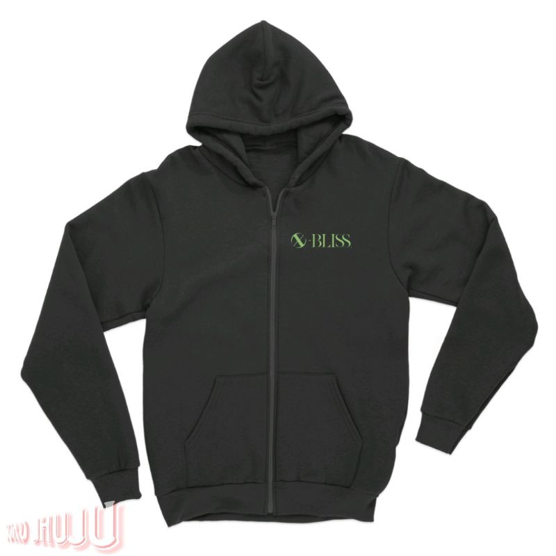 Hoodie ZIPPER Xodiac X Bliss Hijau Dpn