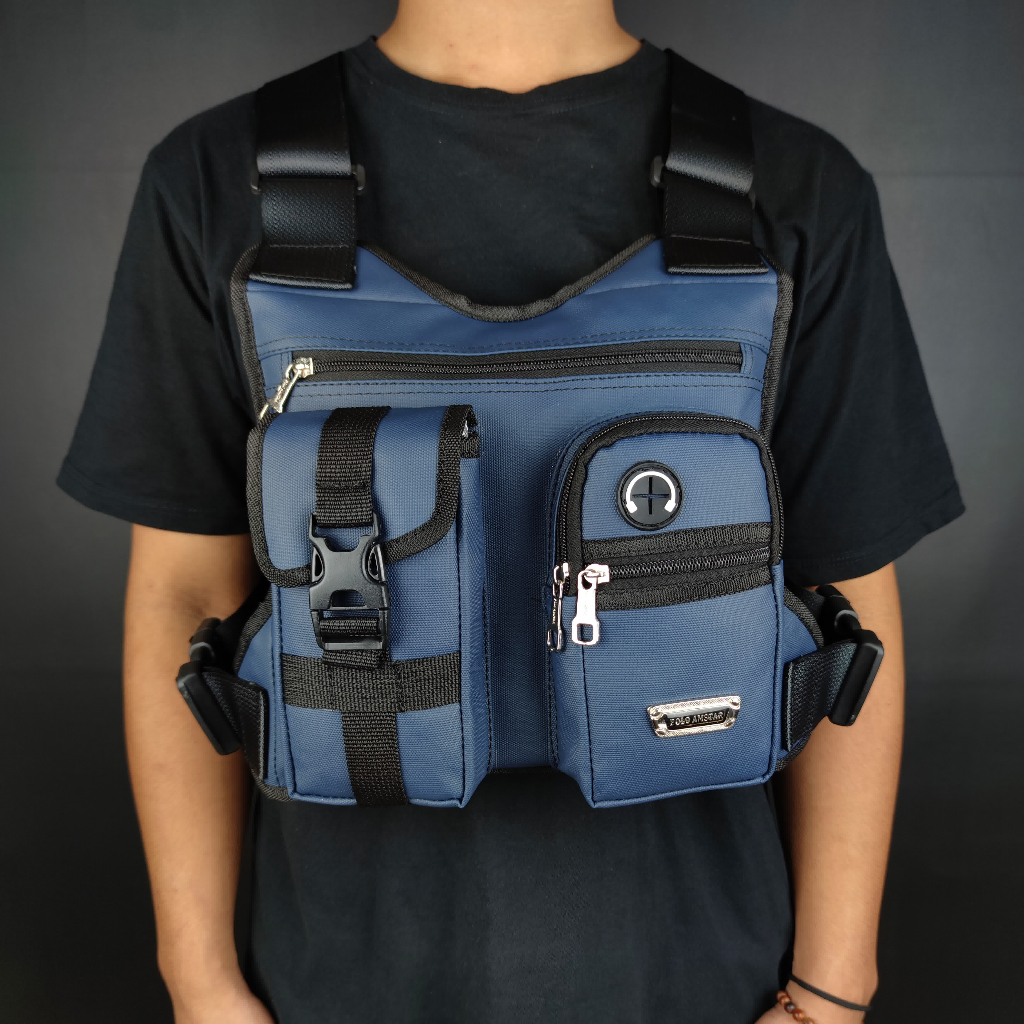 POLO AMSTAR- Chest Bag Tas Selempang Dada Bahan Bimo WATERPROOF UNISEX