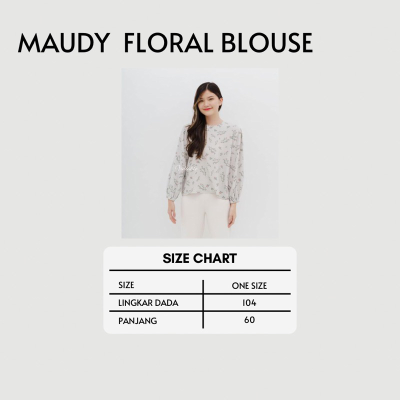 Maudy Blouse Floral Pattern Valiable