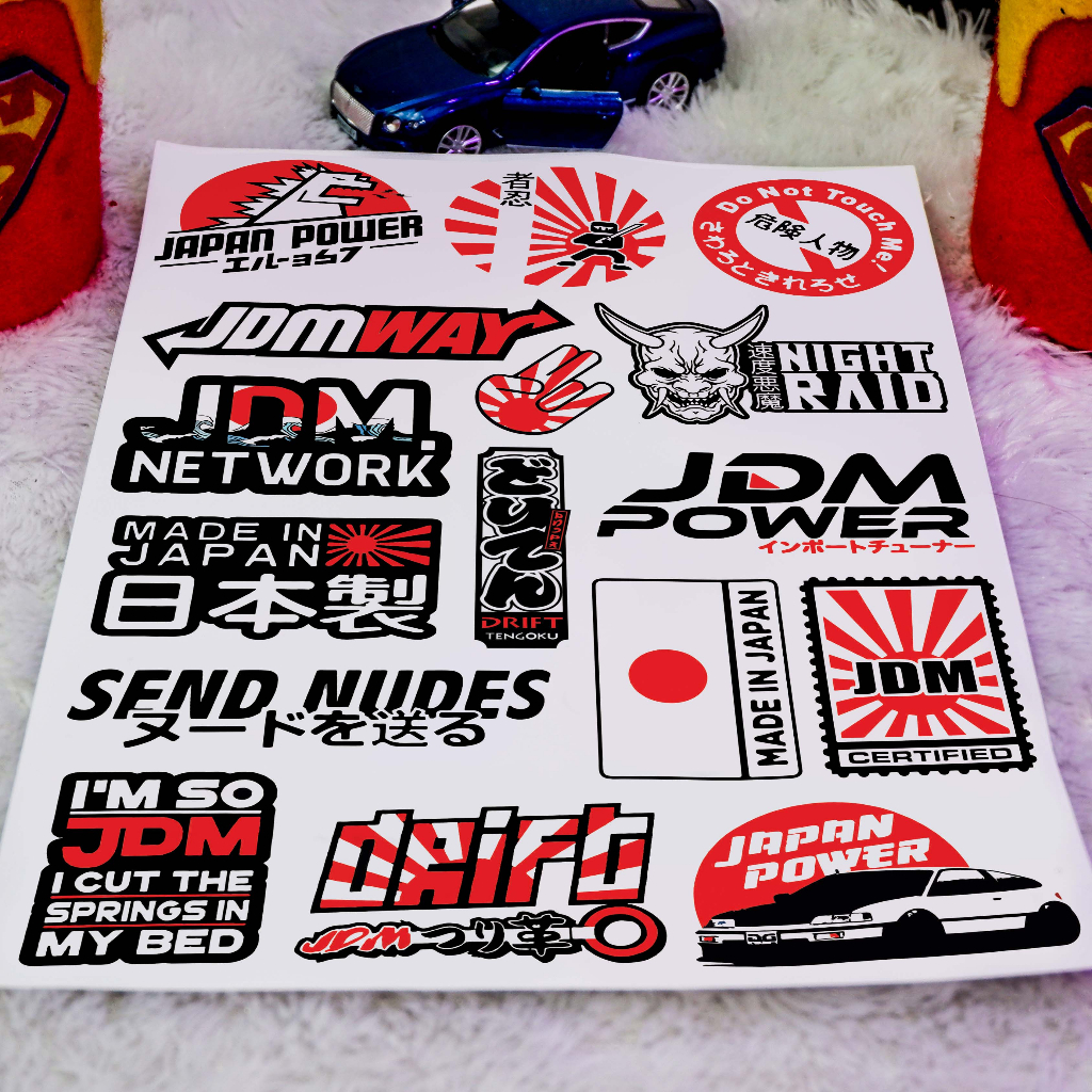 Stiker Mobil, Stiker JDM, Sticker JDM, Stiker Mobil JDM, Japanese Domestic Market, JDM01