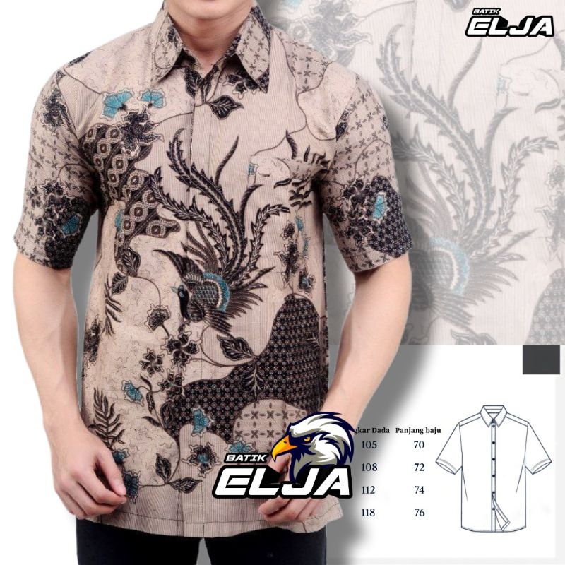 Baju Batik Pria Modern Lengan Pendek Hem Kemeja Premium Terbaru Anak Muda Dewasa Motif Keren