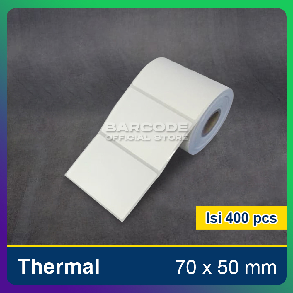 

Stiker Kertas Label Barcode Thermal Ukuran 70x50mm - 70 x 50 mm