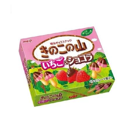 

Meiji Kinoko no Yama Mushroom Strawberry & Chocolate Cookies 64 Gram