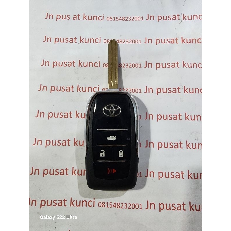 Filp Key model lipat Toyota Camry 4 tombol