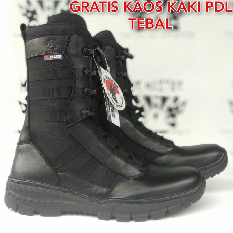 SEPATU PDL NINJA MODEL TERBARU MERK MR MASTER KULIT SAPI ASLI SEPATU PDL DINAS LAPANGAN UNTUK TNI POLRI SECURITY SATPAM