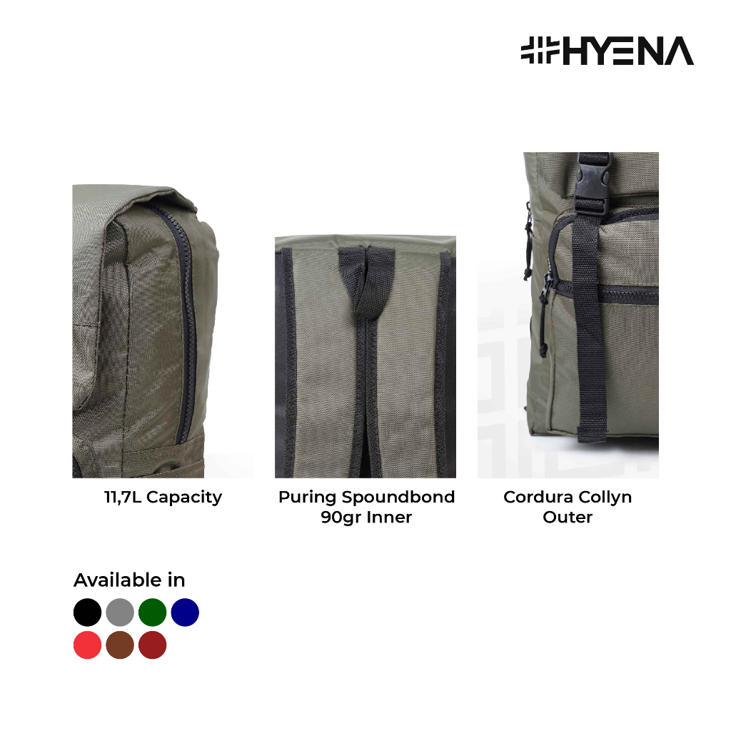 HYBRAND x Hyena [496] - Backpack Fashion Tactical Bag Colyn Series HYENA Tas Ransel Sekolah Kuliah Kerja