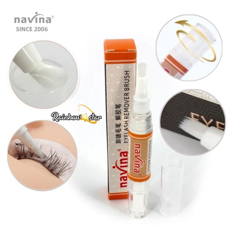 Navina Remover / Navina Remover Brush / Pelepas Lem Eyelash Extension / Remover Pen