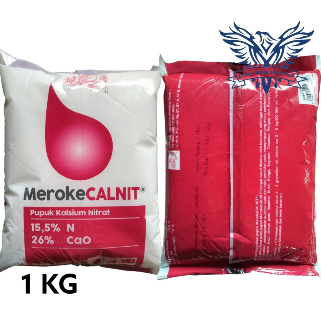 CALNIT 1 KG Pupuk Meroke kemasan pabrik kalsium nitrat hidroponik