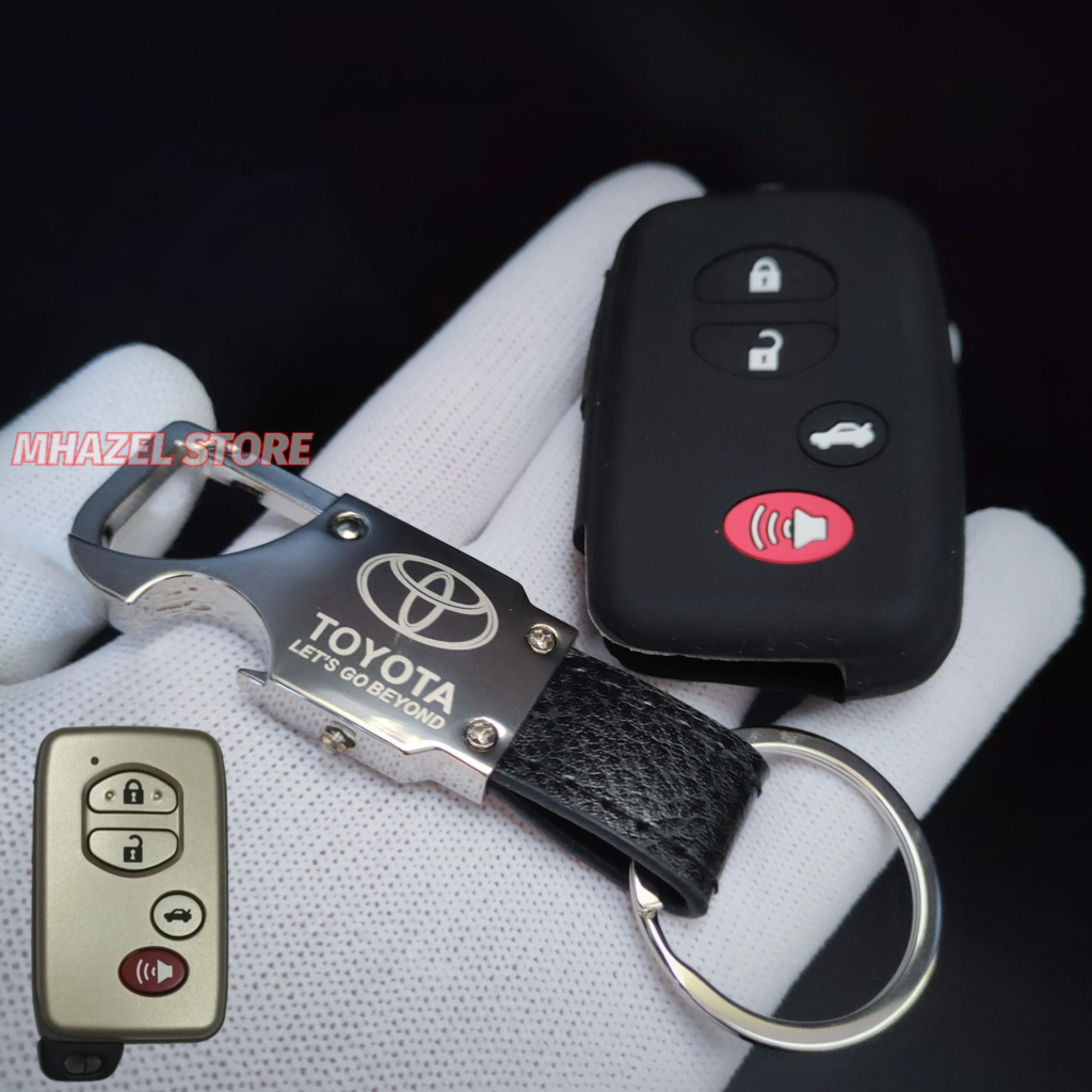 gantungan kunci sarung case cover silikon remote keyless mobil toyota camry