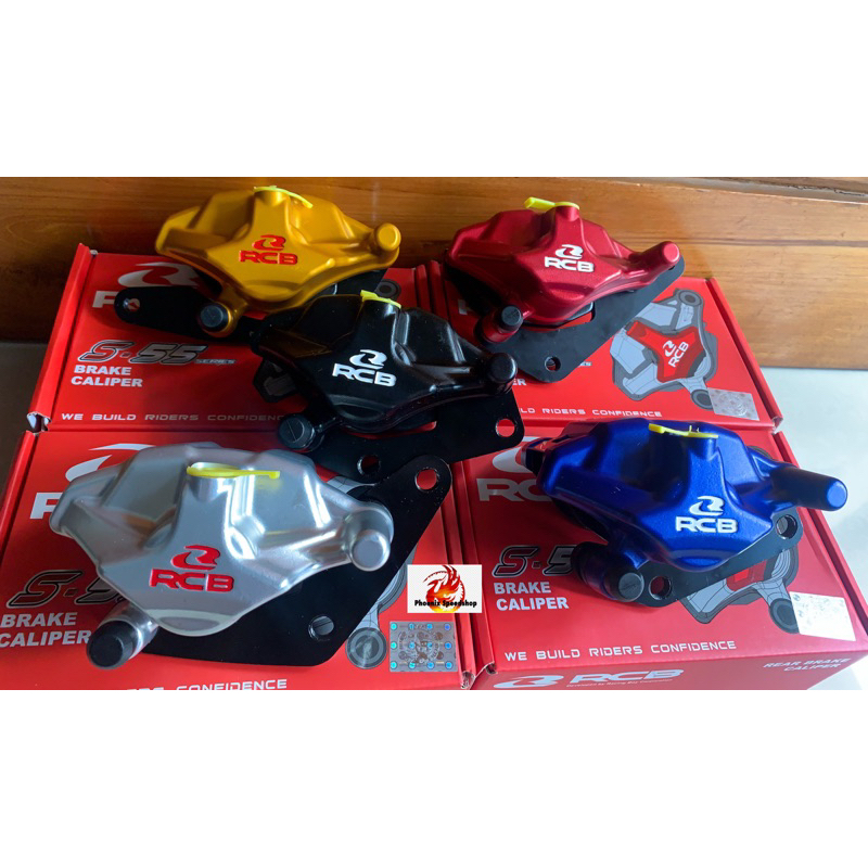 Kaliper Depan RCB Tipe S55/S2 Ninja R/RR Rxking Sonic Blade Satria 2tak Vixion Mxking Byson