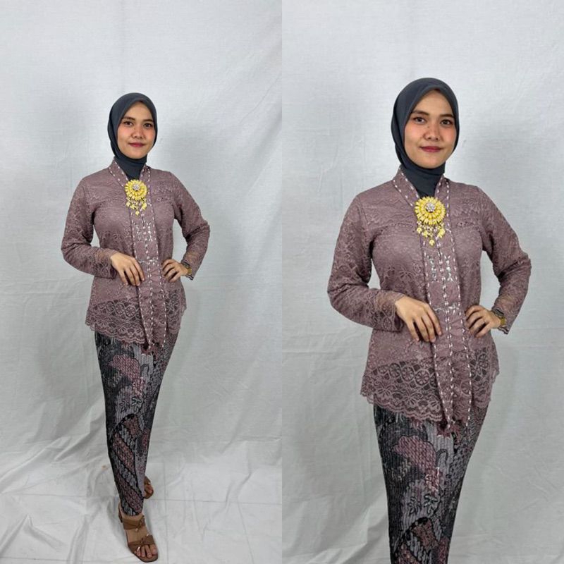 Kebaya Modern Kartini/Tunik Brokat/Kebaya Modern/Kebaya Tile/Kebaya Favorit/Batik