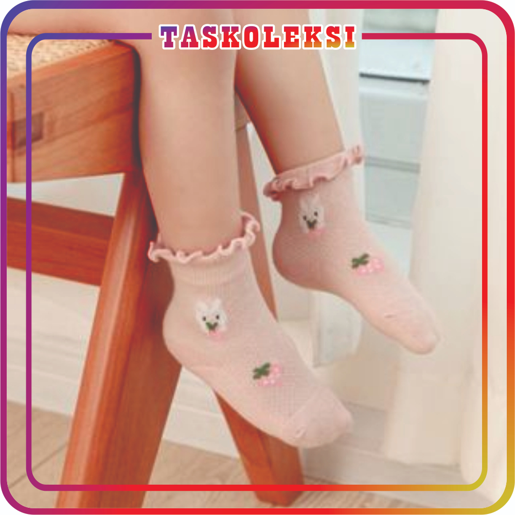 ☛TK☚ Kaos Kaki Anak Bayi Balita Bunga Sock Anti Slip Unisex 0 3 tahun KK082