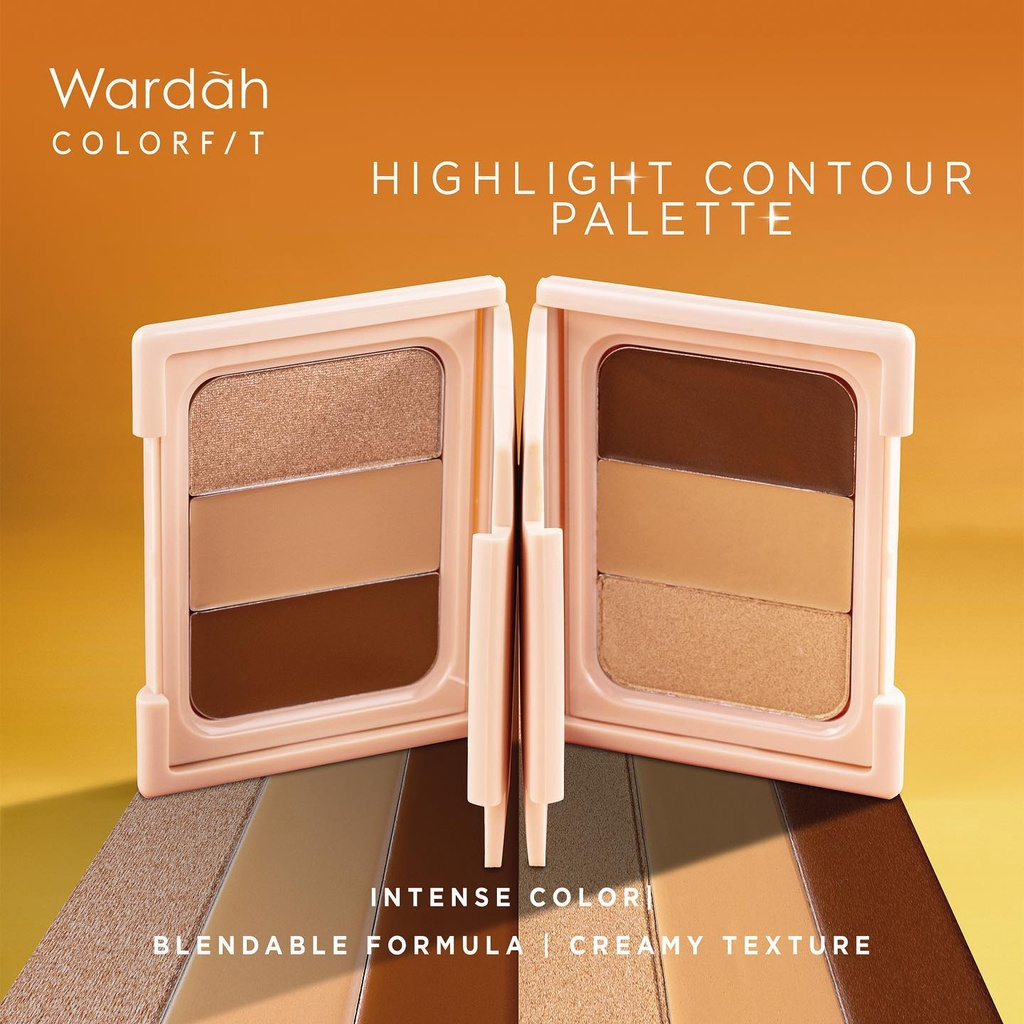 WARDAH COLORFIT HIGHLIGHT CONTOUR PALLETE 3IN 1