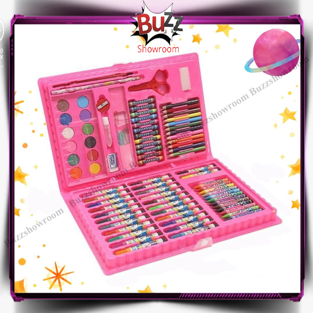 Crayon Colouring Set ( Isi 86 Items ) Full Set / Pensil Warna / Stationary Krayon